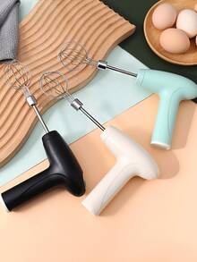 Electric Hand Mixer, Small Handheld Automatic Egg Beater For Home Use, Cake Baking, Whipping Cream, Eggs - Multicolor - View 2
