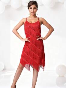 舞池必备拉丁流苏配饰，鸡尾酒会和拉丁之夜的吸睛之作，流动表演装饰单品 - 彩色 - 查看 52