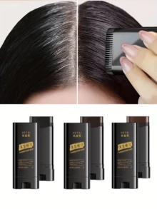 HEYXI 三合一染发棒 | 带梳齿，应急染发，白发救星！解决白发暴露、临时补染麻烦、染发工具操作复杂、补染不均匀等痛点。适合日常通勤、职场会议、家庭聚会、约会、派对、旅行应急、节日造型，也是感恩节、生日、母亲节、父亲节、情人节的绝佳礼物。 - 彩色 - 查看 2