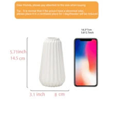 树脂花瓶，北欧风白色花瓶，可用作餐桌装饰、卧室装饰、置物架装饰，可爱波西米亚风花瓶，适合农舍、玄关、客厅、办公室装饰，也可用于生日、毕业、家居装饰、返校季、学习用品等场合，玻璃花瓶 - 彩色 - 查看 11