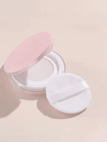 1pc 5g Ultra-Thin Loose Powder Compact - Portable Leak-Proof Mini Travel Container With Built-In Mirror, Elastic Net And Powder Puff, Ideal For Makeup Storage And Travel, Flip-Top Powder Compact, Fashionable Round Compact Design - Multicolor - View 9