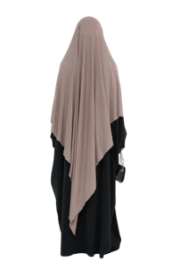 1 chiếc khăn trùm đầu Hijab bằng vải jersey màu trơn có dây buộc, tiện dụng để mặc hàng ngày cùng với áo Abaya Khimar, phù hợp cho mọi mùa. - Nhiều màu - Xem 11