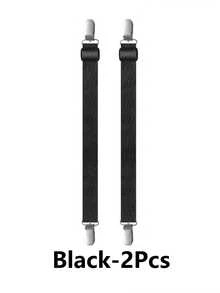 4pcs Adjustable Bed Sheet Fasteners (0.98 Inch X 51.1 Inch), Elastic Bed Sheet Straps, Bed Sheet Clips, Mattress Grippers, Fits Sheets, Mattresses, Sofas, Ironing Boards - White - View 15