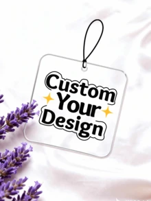 1-4pcs Custom Square Acrylic Pendant, Personalized Rearview Mirror Car Hanging Ornament - Custom Image, Design, Logo, High-Quality Acrylic Decoration, Souvenir For Car, Home, Office, School, Unique Gift For Dad, Mom, Child, Grandparents, Friends, Perfect For Holiday Decor, Anniversary, Daily Use - Multicolor - View 5