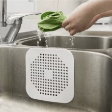 1/2/3 cái nắp đậy cống vuông bằng silicon, lưới lọc tóc, lưới lọc tóc cống thoát nước nhà tắm có giác hút, dễ lắp đặt, thích hợp cho bồn tắm, nhà bếp và phòng tắm. - Nhiều màu - Xem 9