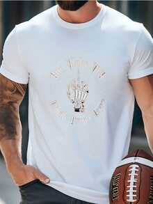 Mens  Skeleton Shirt Gothic Humor Tee | You Make My  | Offdanforth Essentials T-shirt - Blanco - Ver 1