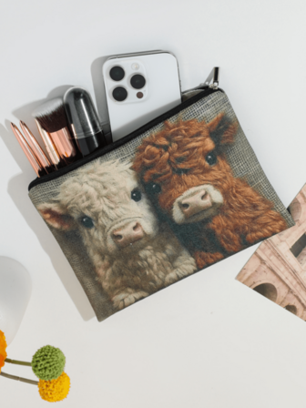 En rolig 3D-necessär med John Bull-mönster i retrostil, en rolig John Bull-necessär, en bärbar reseorganisatör, en lätt sminkväska med dragkedja, lämplig för kvinnor, perfekt för semestrar, stränder, badrum, sovrum etc., stor kapacitet.