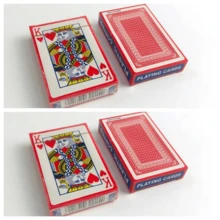 1 Deck Of Standard Playing Cards, Waterproof Adult Playing Cards, Large Premium Poker Cards, Christmas Gift, Holiday Party Supplies, Card Games, Card Holder, Card Storage Box - Red - View 10