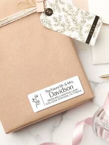 18/36/72/108pcs Custom Address Labels - Personalized Address Stickers, For Mail, Envelopes, Holiday Cards | Self-Adhesive Labels, For Home & Office, Christmas Mailing, Custom Text, For Secret Santa, Christmas Gift Tags Scrapbook Supplies Scrapbook Stationery