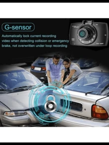 DVR para Automóvil 1080P, Pantalla de 2.4", Grabación HD, Cámara de Tablero Negra, Grabación en Bucle, Visión Clara de Día y Noche - A - Ver 4