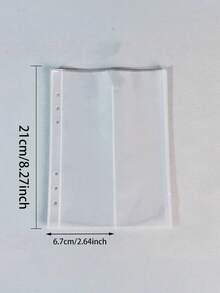 A5 6-Ring Zipper Binder Cover & Refill Pages - Clear - View 8