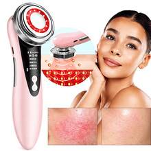 Facial Cleansing Massager, Rejuvenating, Phototherapy, Lift - Pink - View 10