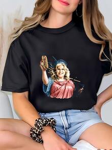 Women Sports Tees & Tanks - Black - View 2
