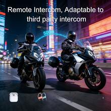 Y12 Motorcycle Bluetooth Headset For Men, Bluetooth Intercom, Bluetooth 5.3 Fast Connection, 500mAh Battery, Smart Noise Cancellation, Lightweight Design, Essential For Riders, Motorcycle Bluetooth Headset