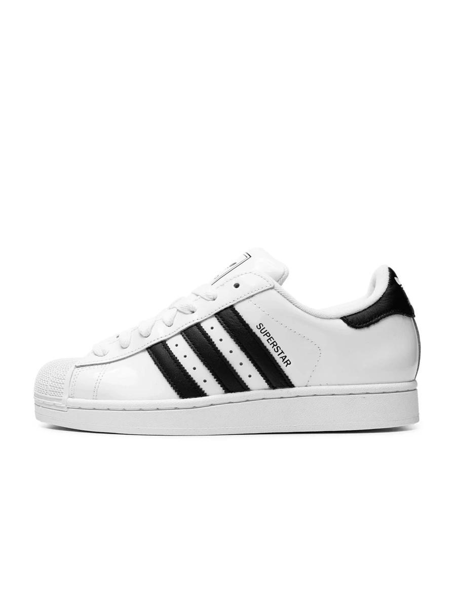 Adidas Superstar 女士休闲鞋 轻便缓震透气舒适厚底logo亲肤百搭日常健身通勤下班休闲旅行约会 白色 JR7312 - 白色 - 查看 1