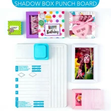 1pc Shadow Box Punch Board, Suitable For DIY Shadow Box And Sleeve Making, Bring Your Paper Craft Creations To Life! Can Make 4 Common Sizes Of Exquisite Shadow Boxes: 2", 3", 4" And 5" - Multicolor - View 5