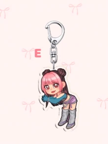 1pc Acrylic Cartoon Keychain KATSEYE, KPOP STYLE, Kpop Girl Group,Manon Sophia Daniela Lara Megan Yoonchae,Bag Charm And Fans Gifts. Ideal For Boyfriends, Girlfriends, Family Members, Teachers, Party Gifts, And EYEKONS-Themed Cell Phone Decorations. - Multicolor - View 7