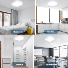 CANMEIJIA 1pc Modern LED Ceiling Light, Round/Square Recessed Ceiling Lamp, 6000K Cool White, 110V/220V, 20W/30W/40W/50W. Suitable For Bedroom, Living Room, Kitchen - LED Ceiling Light - View 12