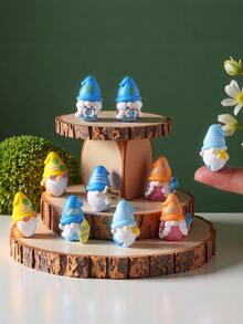 3个/6个/15个迷你小矮人装饰配件，花园装饰，娃娃屋配件，家居装饰礼品，小型装饰摆件，适用于家居装饰、花园摆件、假山和草坪盆景装饰、微景观设计DIY配件、摄影道具、园艺用品 - 彩色 - 查看 11