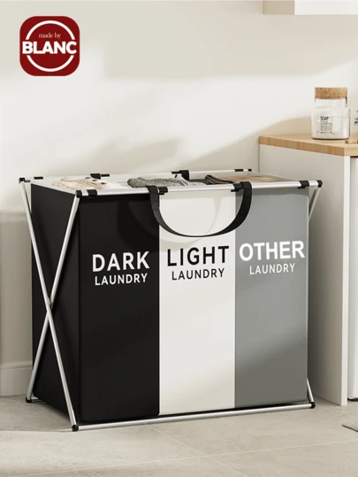 Coș de rufe murdare cu mai multe compartimente, coș de rufe murdare portabil, coș mare pentru rufe murdare, coș de rufe portabil, cutie mare de depozitare a textilelor de uz casnic cu 3 sloturi / 2 sloturi / 1 slot