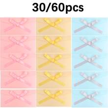 30/60 Pearlescent Paper Ribbon EnvelopesFor Wedding Business Invitations, Photos, Graduation, Baby Shower Birthday Baptism Thank You Card Party Invitations Card Gift Card Envelope