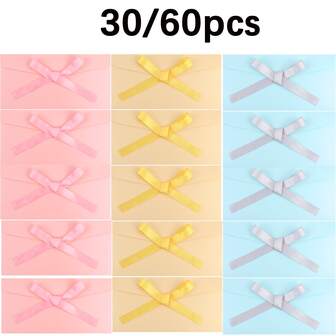 30/60 Pearlescent Paper Ribbon EnvelopesFor Wedding Business Invitations, Photos, Graduation, Baby Shower Birthday Baptism Thank You Card Party Invitations Card Gift Card Envelope