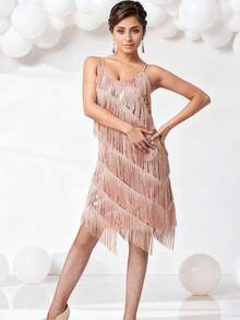 舞池必备拉丁流苏配饰，鸡尾酒会和拉丁之夜的吸睛之作，流动表演装饰单品 - 彩色 - 查看 22