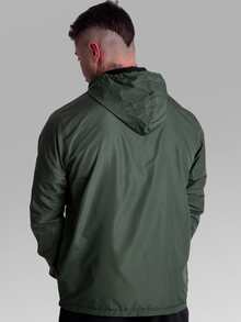 Men's Windbreaker Jacket, 100% Lined, Water Repellent, Waterproof Against Drizzle, Aspen Type One, Men's Motorcycle/Delivery Driver - 綠色 - 查看 3