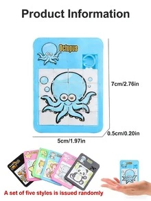 3/5/10 件套什锦颜色/形状拼图，透明纹理彩色动物，华荣路玩具，2 种款式随机发货（随机发货），[部分零件随机发货]，学习用品，拼图，水钻拼图 - 彩色 - 查看 3