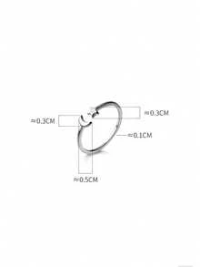 1件925纯银可调节无限符号星月脚趾戒指，沙滩脚部饰品礼物，母亲节礼物 - 星星 - 查看 4