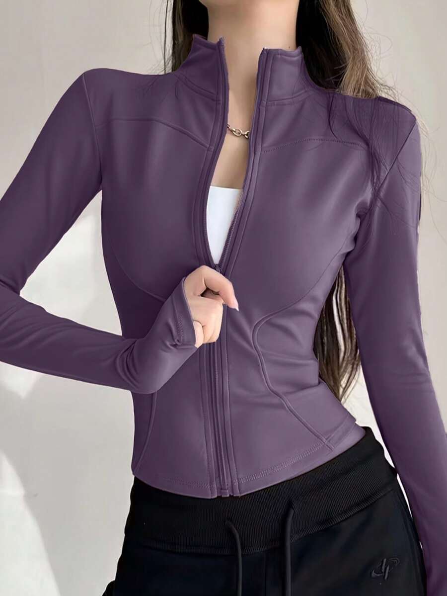 Women Sports Jackets - Purple - View 1