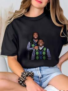 Women Sports Tees & Tanks - Black - View 1