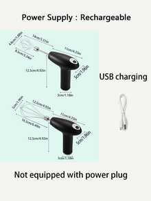 Electric Hand Mixer, Small Handheld Automatic Egg Beater For Home Use, Cake Baking, Whipping Cream, Eggs - Multicolor - View 9