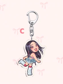 1pc Acrylic Cartoon Keychain KATSEYE, KPOP STYLE, Kpop Girl Group,Manon Sophia Daniela Lara Megan Yoonchae,Bag Charm And Fans Gifts. Ideal For Boyfriends, Girlfriends, Family Members, Teachers, Party Gifts, And EYEKONS-Themed Cell Phone Decorations. - Multicolor - View 5