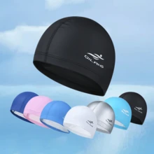 Unisex Waterproof Swimming Cap With Ear Protection Design, Elastic PU Swim Cap For Swimming Sports, Pool Party, Beach, Water Sports
