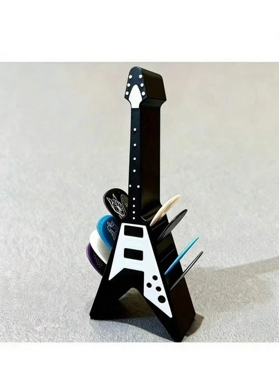 10-Slot Holder -   Style, Popular, , Accessories, Perfect Solution For Misplaced Or Lost Picks,  Pick Storage Box, Perfect Gift For Guitarists, Gift For Electric , Acoustic , Classical ,  Model, Christmas, New Year, Birthday Holiday Gift, Excellent Gift For  Enthusiasts. Gift Giving. One Piece In Total, A Gift For Men, Christmas Gift, Christmas Stocking Stuffer