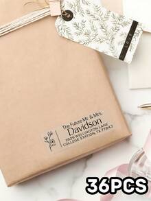 18/36/72/108pcs Custom Address Labels - Personalized Address Stickers, For Mail, Envelopes, Holiday Cards | Self-Adhesive Labels, For Home & Office, Christmas Mailing, Custom Text, For Secret Santa, Christmas Gift Tags Scrapbook Supplies Scrapbook Stationery