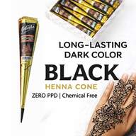 1 Stück schwarzer Henna Temporärer Tattoo Aufkleber, semi-permanenter wasserfester Henna Tattoo Aufkleber, geeignet für temporäre Körperkunst und Tattoo Designs