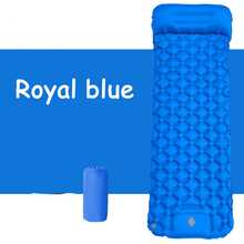 Colchoneta inflable para acampar al aire libre con almohada, colchón de aire ultraligero con bomba incorporada, cama de aire ligera para senderismo, esterilla plegable para picnic, esterilla de playa, almohada inflable para siesta, almohada inflable para coche, colchoneta inflable para pijamada de Navidad - Multicolor - Ver 6