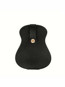Guitar Pick Storage Box - Guitar-Shaped Pick Organizer Box, Holds 18 Guitar Picks, Convenient To Carry, Elegant Leather Pick Pouch - Multicolor - View 11