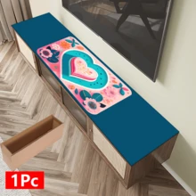 1pc Heart Art Print Absorbent Dish Drying Mat, Dish Drying Pad, Espresso Machine Countertop Absorbent Mat, Sink Drain Mat, Soft Faucet Absorbent Mat, Sink Cup Mat, Home Decor, Kitchen & Bathroom Accessories - Multicolor - View 14