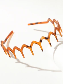 3pcs Wavy Toothed Headbands, Simple Non-Slip Hair Bands, Leopard Print Multi-Color, Suitable For Men And Women Hair Care, Hair Hoop ,Hairband For Women Hair Accessories - 彩色 - 查看 5