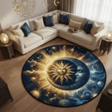 1 件装天鹅绒地毯，适用于厨房、浴室、客厅、餐厅、书房、卧室及其他入口装饰，可用作卧室地毯、客厅地毯、书房地毯、游戏室地毯，打造个性化家居，时尚家居，四季皆宜，升级面料，亲肤，可机洗，易于清洁，多种尺寸可选，用途广泛。