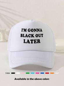 1pc Unisex Plain Sponge Mesh Trucker Hat, Baseball Cap, Sun Hat, Dad Hat, Suitable For Daily Use, Outdoor Travel, Hiking, Beach Vacation