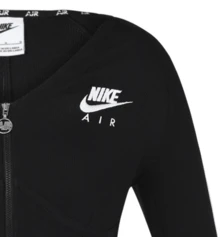 Áo khoác ngắn Nike Sportswear logo thêu, khóa kéo đôi, họa tiết xương cá. - màu đen - Xem 6