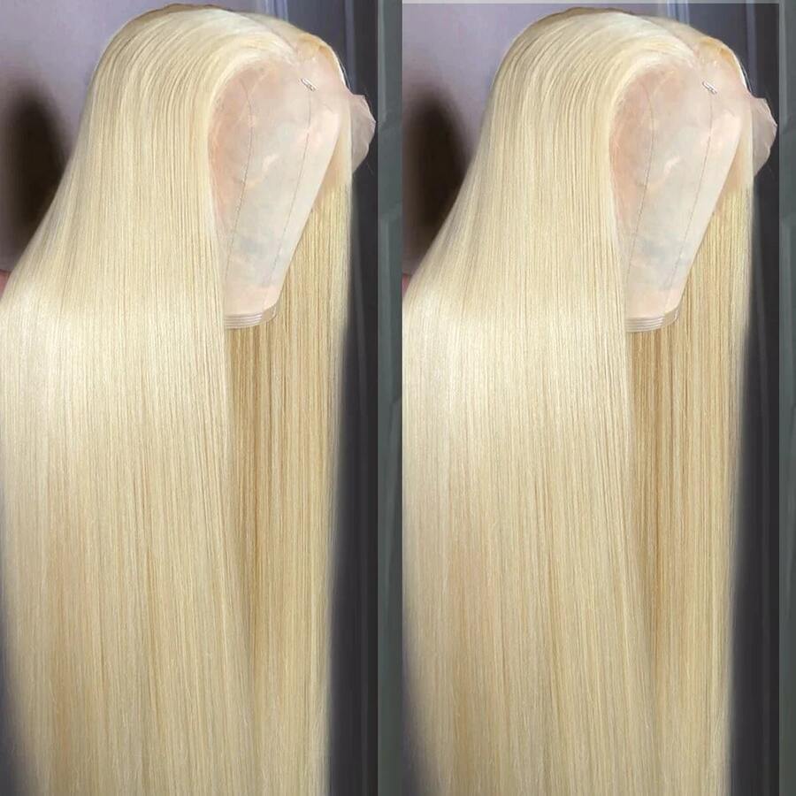 Uveous 30 Inch 13x4 613 Straight Wigs 613 Honey Blonde Lace Front Human Hair Wigs 200 Density 13x4 Brazilian Virgin Hair Preplucked With Baby Hair 13x6 613 Color Lace Frontal Wigs For Women - S613 - 查看 1
