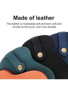 Guitar Pick Storage Box - Guitar-Shaped Pick Organizer Box, Holds 18 Guitar Picks, Convenient To Carry, Elegant Leather Pick Pouch - Multicolor - View 5