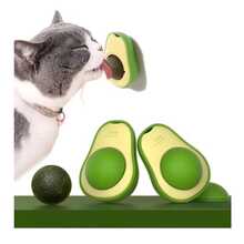 Abacate com Catnip Removível para Gatos – Brinquedo Interativo e Antiestresse - Multicolorido - Visão 1