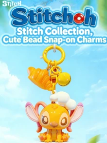 Yellow Baking-Themed Hanging Accessory, Cute Chef-Inspired Design with Croissant Charm and Chef Hat Detail, Bright Yellow Colorway with Playful Expressions, Decorative Bag Charm with Hanging Ring for Backpack, Handbag or Keys, Food-Inspireded Collectible Accessory for Cifts, for Loory for Cifts, Food-Inspired. Birthdays, Holidays, Valentine’s Day & Special Moments - 烘焙史迪仔 - 查看 5