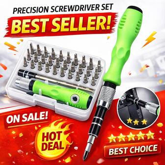 Set de 32 en 1 de destornilladores de precisión premium para reparación de teléfonos, smartphones, iPads, cámaras y laptops